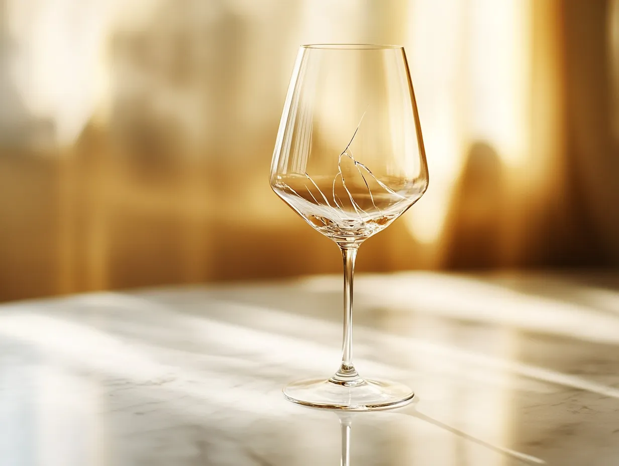 Wine spilling on furniture