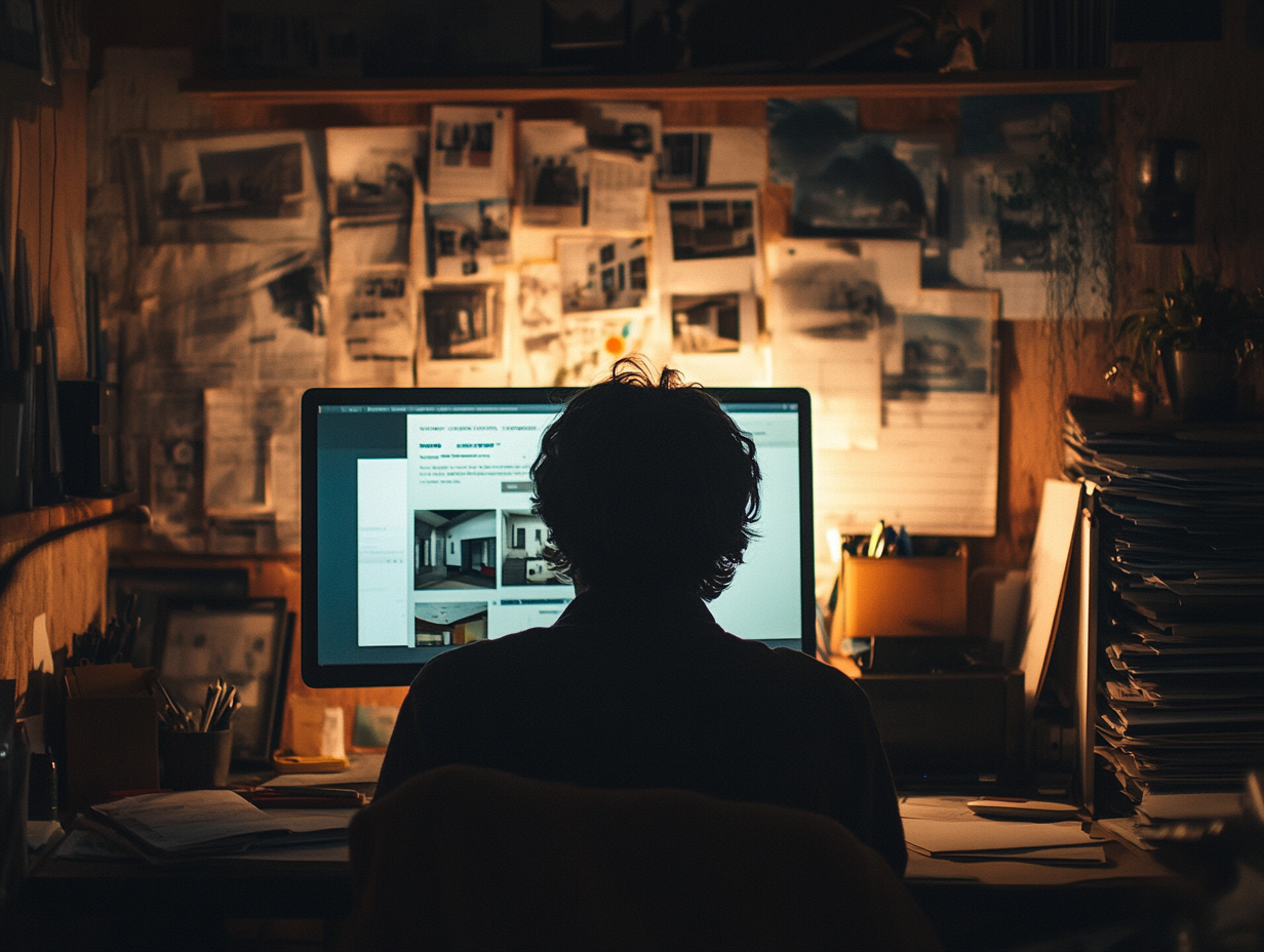 Documents and laptop showing rental regulations